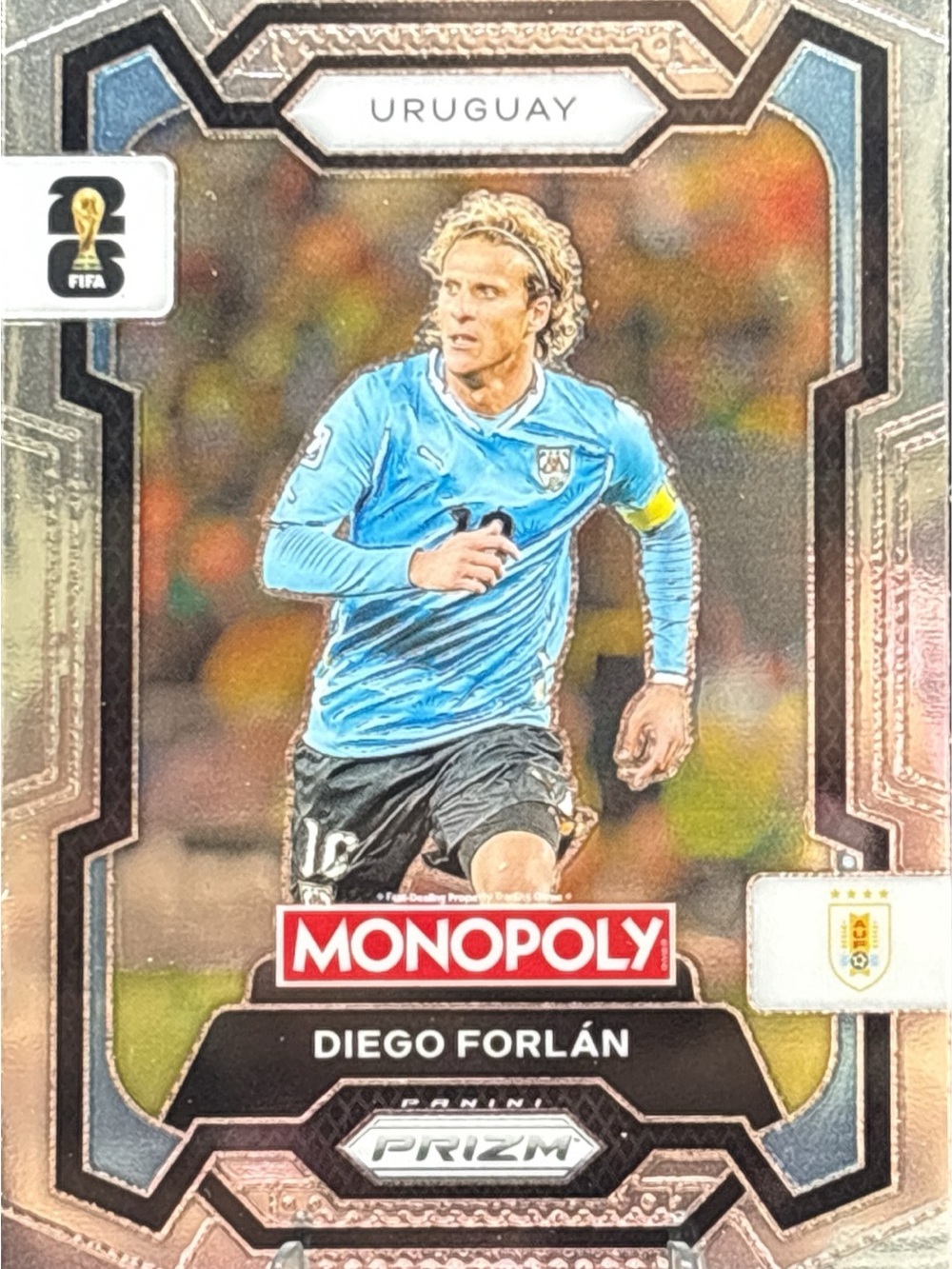 Panini Prizm Monopoly Diego Forlán Soccer Card